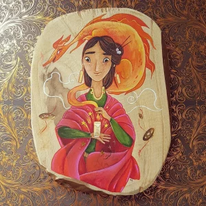 Peinture Mulan et l’esprit du Feu