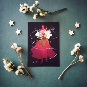 Carte postale “mélodie d’une Fleur”