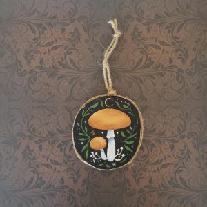 Peinture décoration champignon féerique