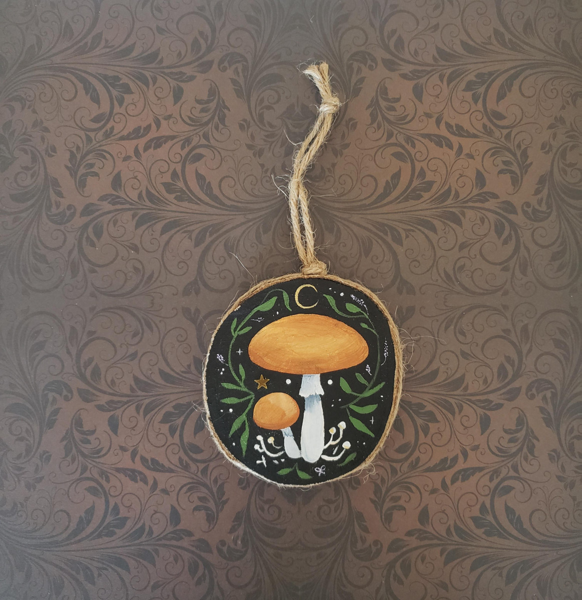 peinture champignon marron