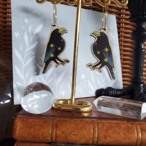 Boucles d’oreilles corbeaux