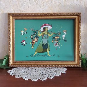 Affiche gnome champignon