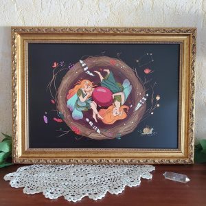 Affiche fées gardiennes et oeuf de dragon