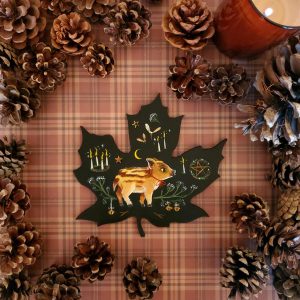 Peinture Sanglier de Yule