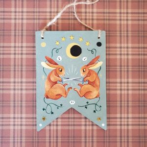 Peinture lapins combattants