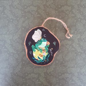 Peinture grenouille féerique