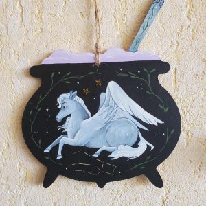 Peinture chaudron Pégase